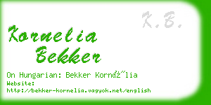 kornelia bekker business card